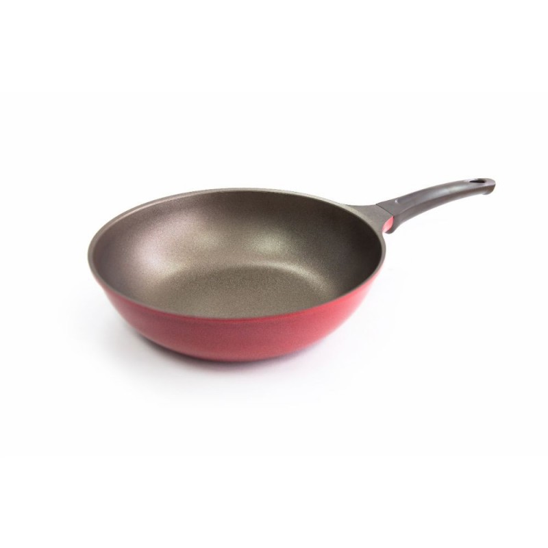 WOK CON MANGO 30 CM ROJO...