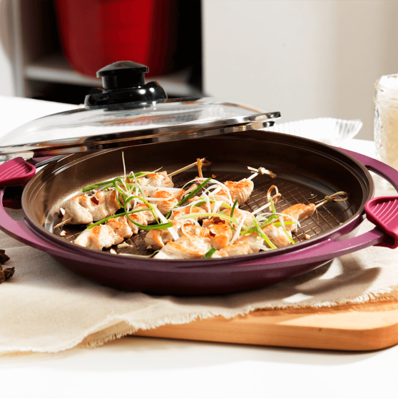 GRILL CON TAPA 28 CM 1,6 L...