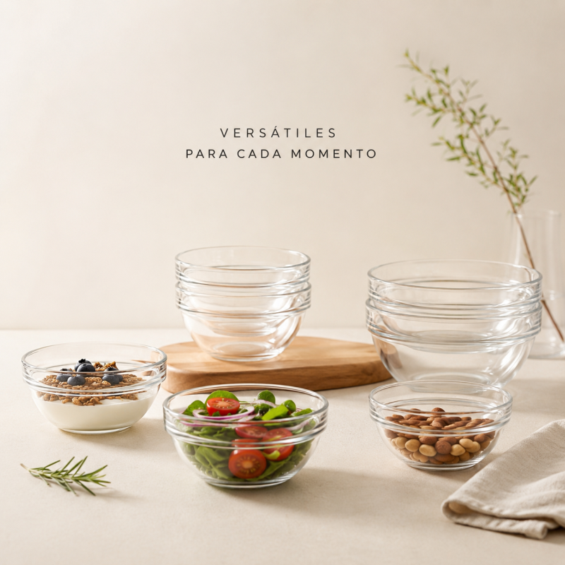 JUEGO DE 6 BOWLS APILABLES...