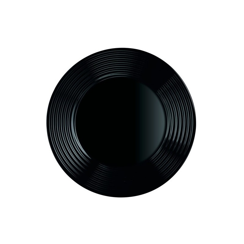PLATO BAJO 25 CM HARENA NEGRO