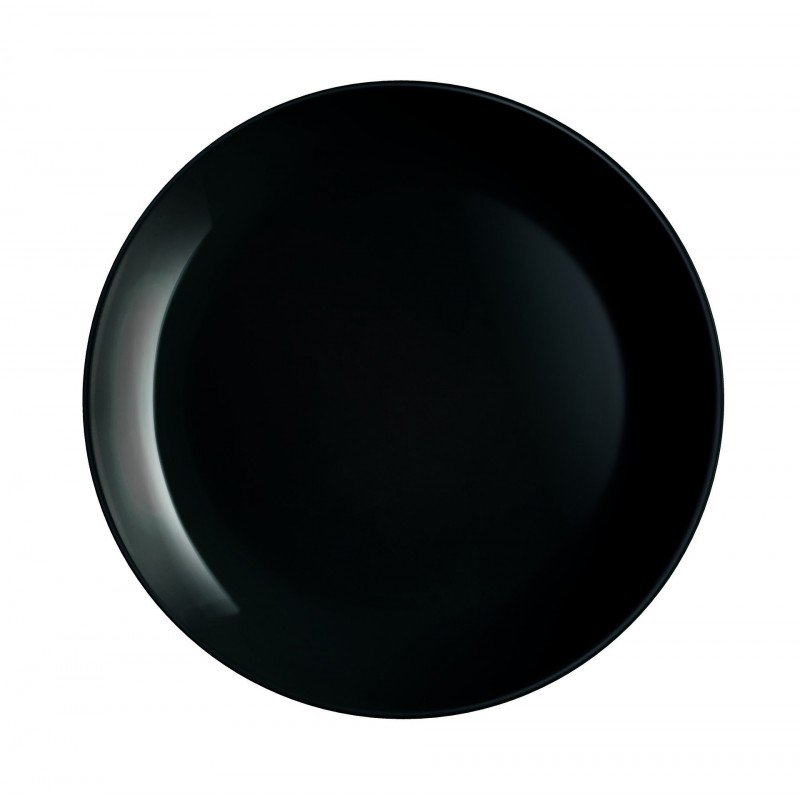 PLATO BAJO 27 CM DIWALI NEGRO