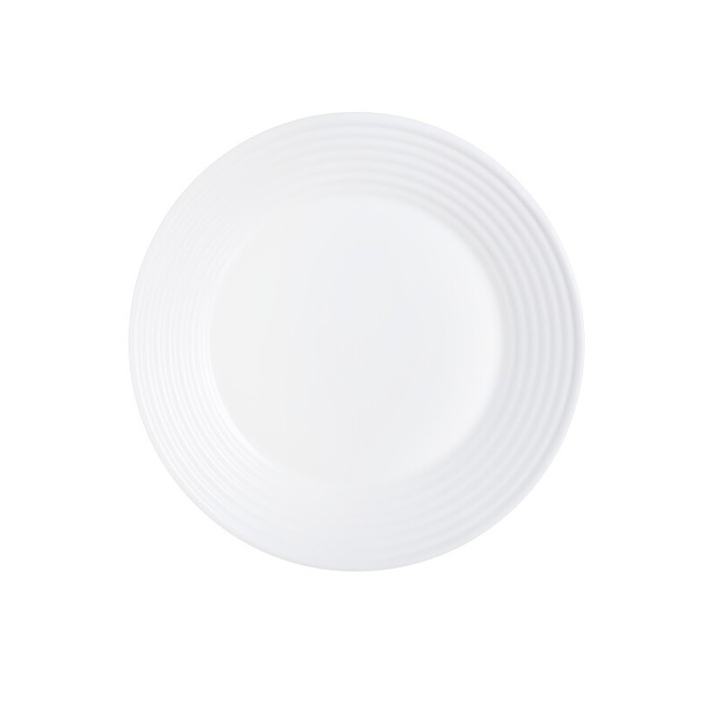 PLATO BAJO 27 CM HARENA BLANCO